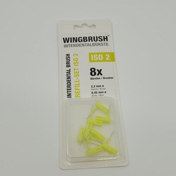 Wingbrush 8X Interdental Brush Heads Attachments Refill Set ISO2 New, sealed - Picture 5 of 8